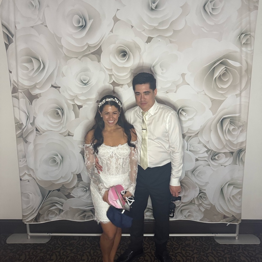 UNTAMED PETALS BY AMANDA JUDGE White Off-Shoulder Sleeveless Bodycon Dress - Picture 8 of 8